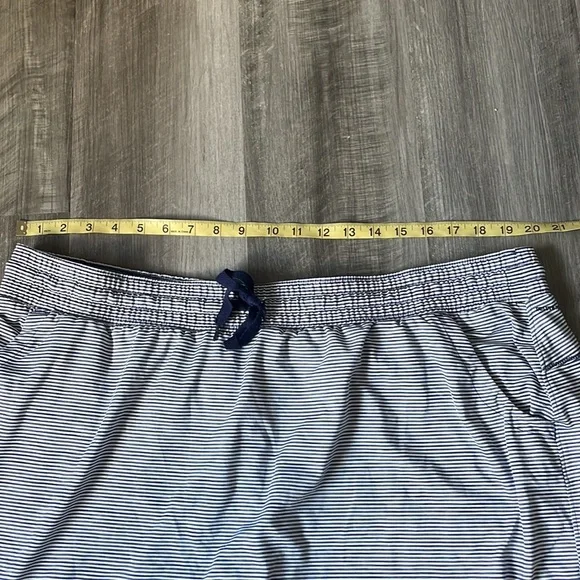 Duluth Trading 2X skirt skort womens plus walking casual blue white stripe green - Picture 10 of 13